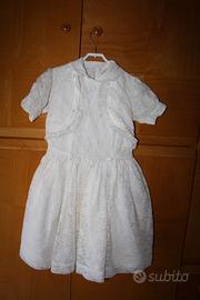 Abito antico da prima comunione in pizzo a maniche