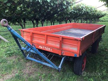 Rimorchio agricolo Mattedi 2 assi - 3,60m