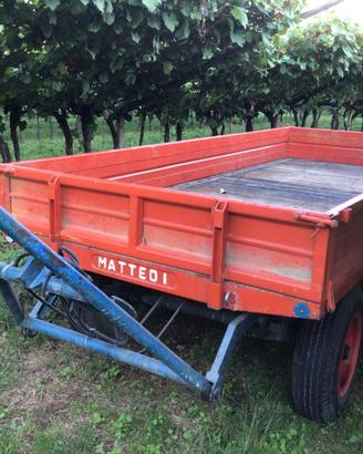 Rimorchio agricolo Mattedi 2 assi - 3,60m
