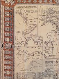 Foulard carta dimostrativa delle circoscrizioni mi