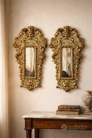 Coppia di ventoline marchigiane neoclassiche