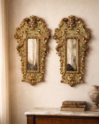 Coppia di ventoline marchigiane neoclassiche