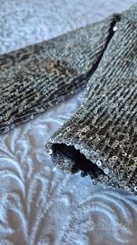 Splendido top Zara argento con paillettes 