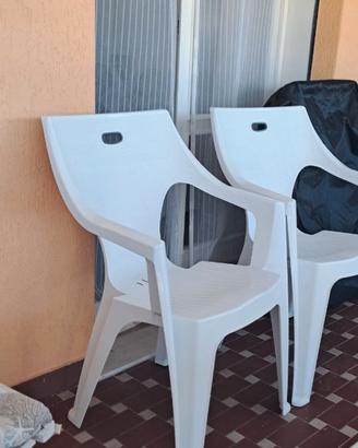 2 sedie giardino
