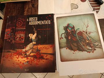Rebecca Dautremer - il bosco addormentato+ stampa 