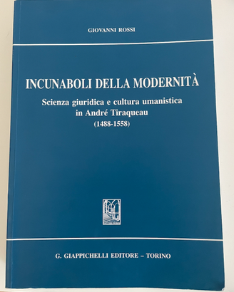 Libro "Incunaboli della Modernità"