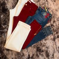 E pantaloni T38 in cottone elastane
