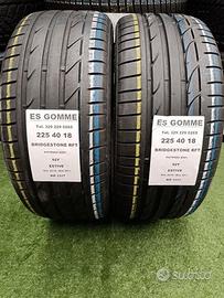 2 gomme 225 40 18 BRIDGESTONE RFT RIF1317