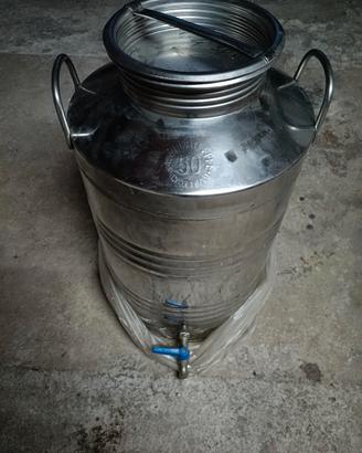 fusto inox 50 litri