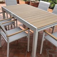 Tavolo Alluminio Allungabile Bianco o Antracite 