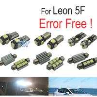 KIT 13 LAMPADE LED INTERNE PER SEAT LEON MK3 5F 5F
