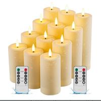 Set di candele a led per esterni senza fiamma