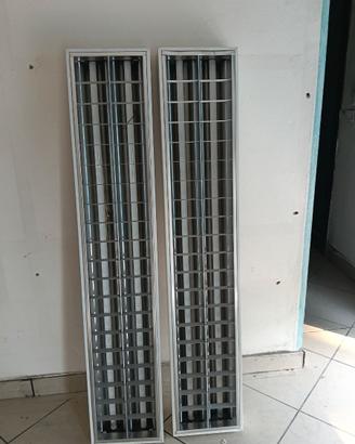 Plafoniere negozio con doppio neon