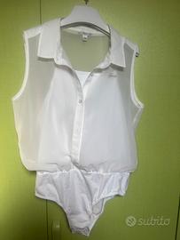 Camicetta con body bianca
