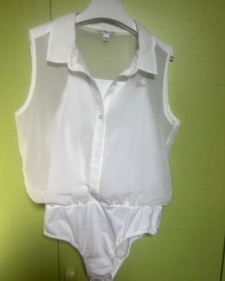 Camicetta con body bianca
