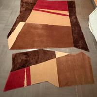 Coppia di tappeti moderni artigianali