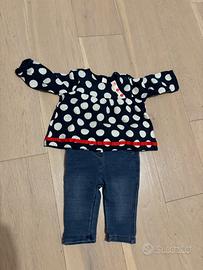 Completo  bimba maglia e pantaloni 6 mesi