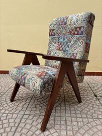 Poltrona regolabile in legno