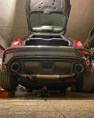 Scarico 500 Abarth Inox centrale + finale valvola