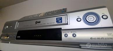 LETTORE VHS VIDEOREGISTRATORE LG CON BEN 6 TESTINE