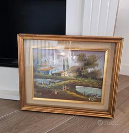 Quadro ad olio su tela Antonio Ponticelli 