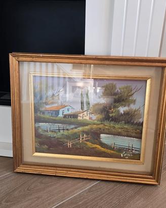 Quadro ad olio su tela Antonio Ponticelli 