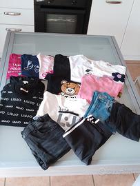 pacco jeans, leggings,felpe e magliette 10 anni