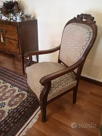 Coppia di poltrone Luigi XVI 