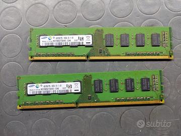 ram ddr3 4gb 10600u 1333mhz disponibili 4 banchi