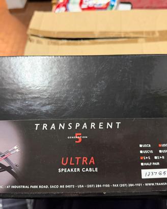 Cavi Trasparent Ultra 3mt  cadauno