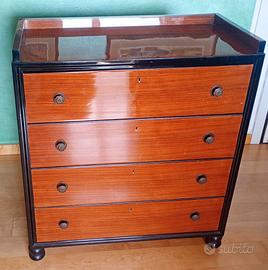 Cassettiera di  legno vintage