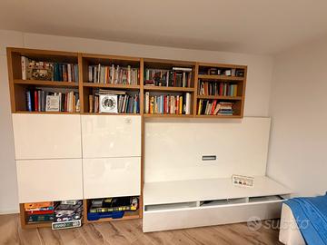 Libreria  parete attrezzata MisuraEmme in legno