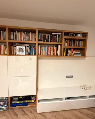 Libreria  parete attrezzata MisuraEmme in legno