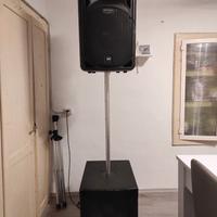 Sistema RCF cassa + subwoofer + stativo 2400w