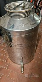 Fustino contenitore olio inox 30 litri