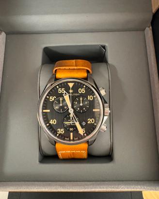 HAMILTON KHAKI AVIATION KHAKI PILOT CHRONO QUARTZ