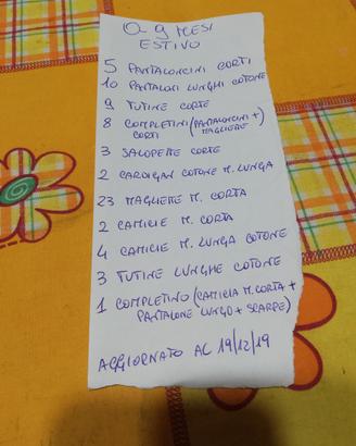 Lotto vestiti estivi 3-9 mesi