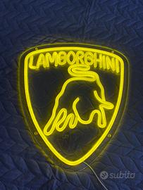 Lampada led insegna neon Lamborghini