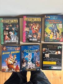6 DVD ORIGINALI - film animazione Disney