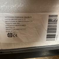 Materasso+rete a doghe una piazza e mezza