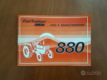 Trattore Fiat 880 e 880 DT uso e manutenzione