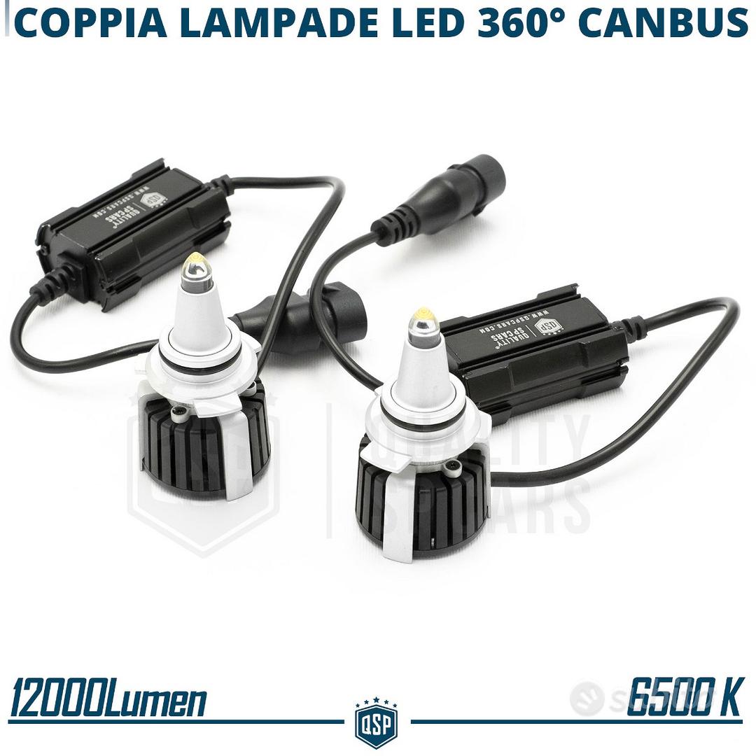 1 Lampadina Full LED H1 al Quarzo 360° CANBUS | Luce Fari Bianca Potente  6500K 55W