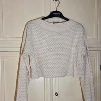 Maglioncino corto decorato 