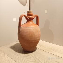 Vecchia Anfora in Terracotta con manici.