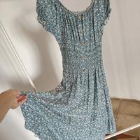 Vestito a fiorellini 100% cotone