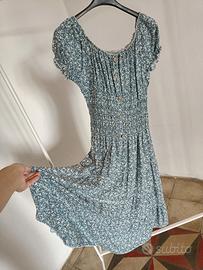 Vestito a fiorellini 100% cotone