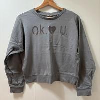 Felpa grigia con glitter