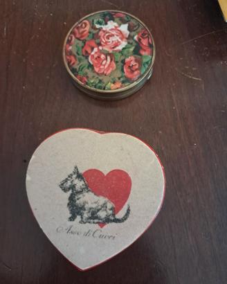 Contenitori polveri trucco antichi