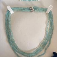 Collana Acquamarina naturale