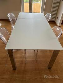 Tavolo calligaris + 4 sedie kartell